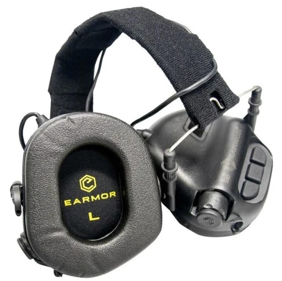 Активні захисні навушники Earmor M31 MOD4 (BK) Black Фото 2